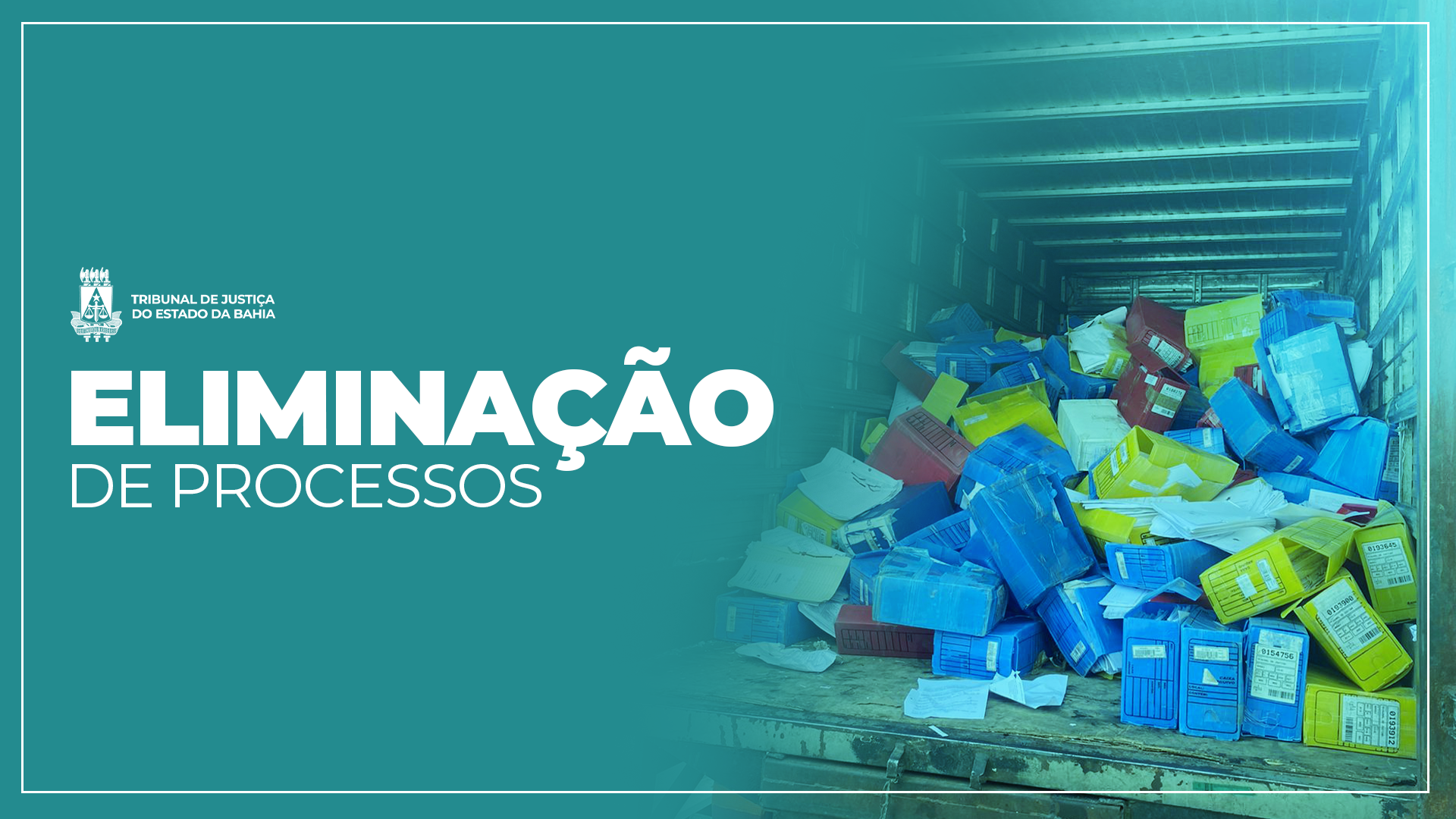 TJBA encaminha 6.888 processos para reciclagem em ação de gestão documental