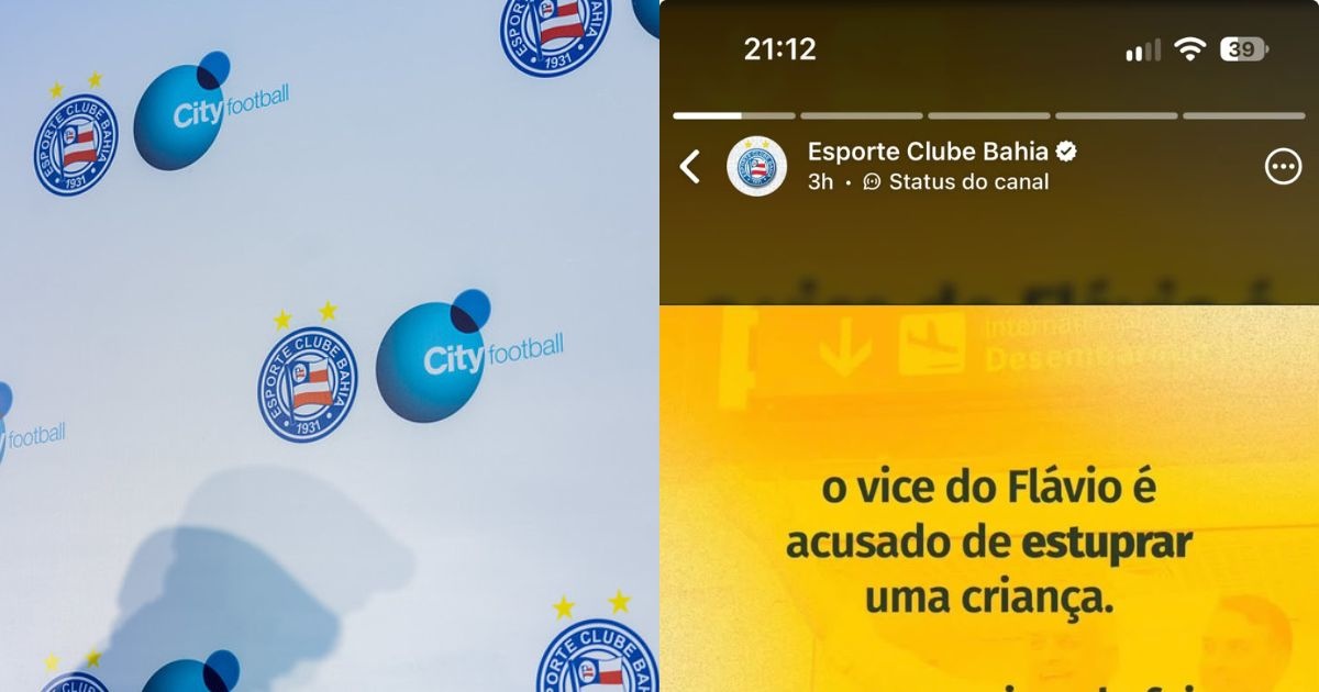 Canal oficial do Bahia apaga mensagem política publicada por engano no WhatsApp